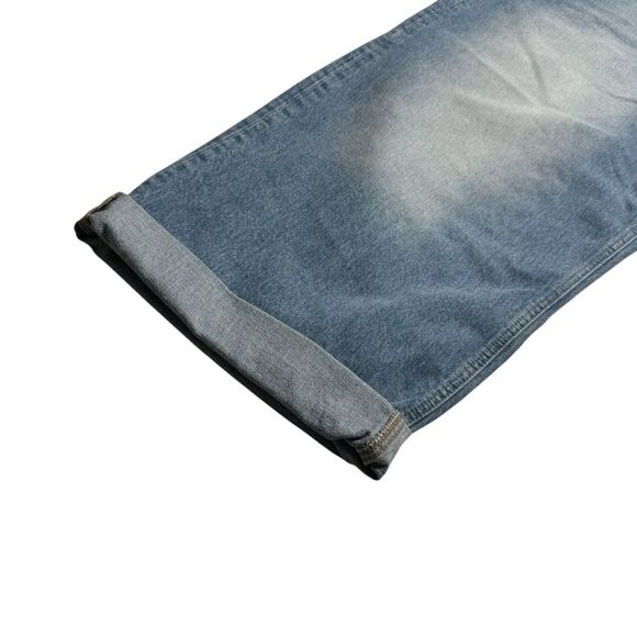 ASOS Design Curve Wide-Leg Blue Denim Jeans Blue US Sz 18 - Picture 6 of 13